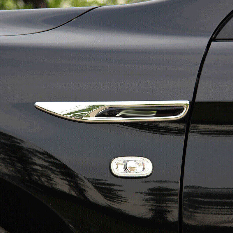 for Honda Accord 9th 2014-17 ABS Chrome Air Flow Vent Side Door Sticker Trim 2X