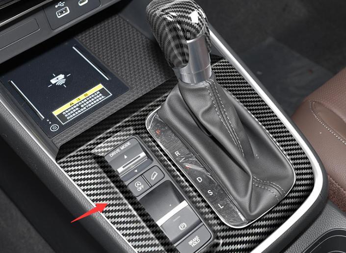 Carbon Fiber ABS Central Console Gear Shift Panel Trim Car for Honda CRV 2023