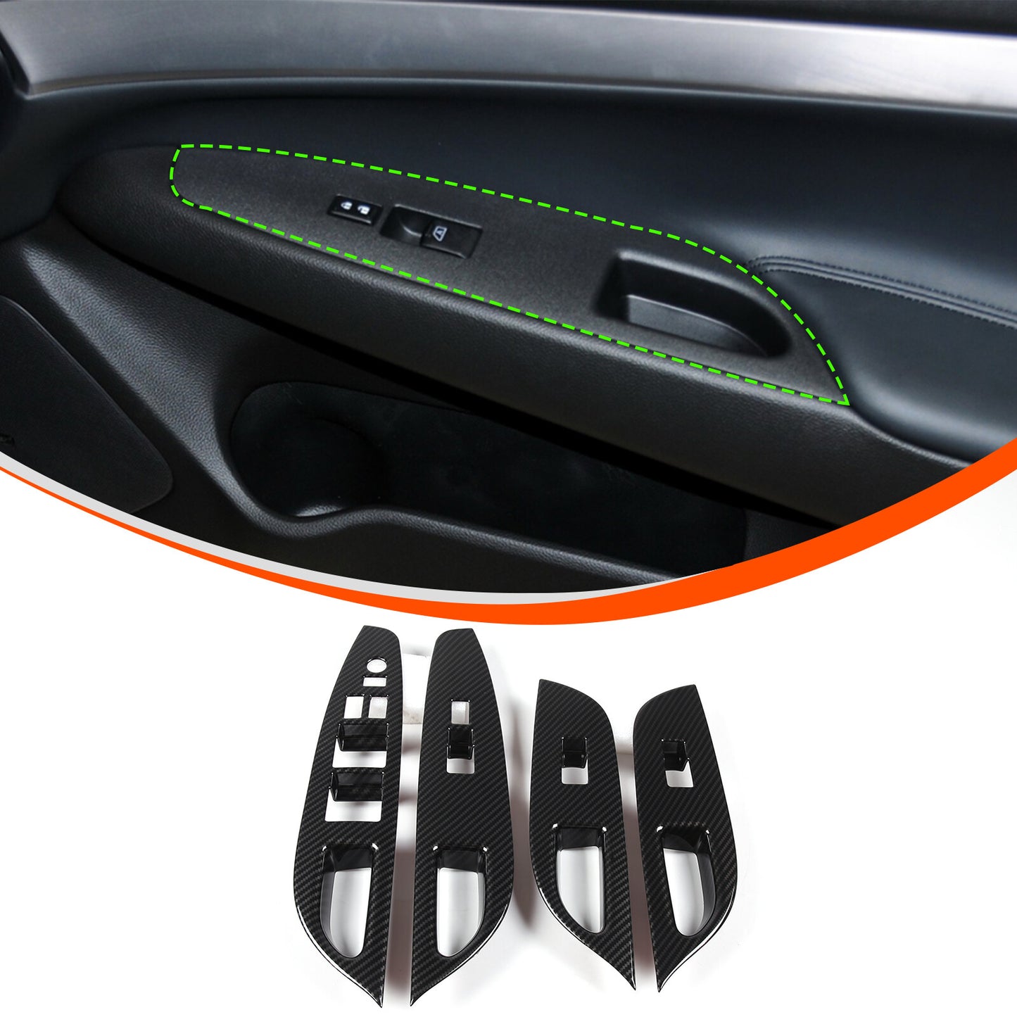 Carbon Fiber Center Dash Storage Box Panel Decal for Maverick 22-23- v
