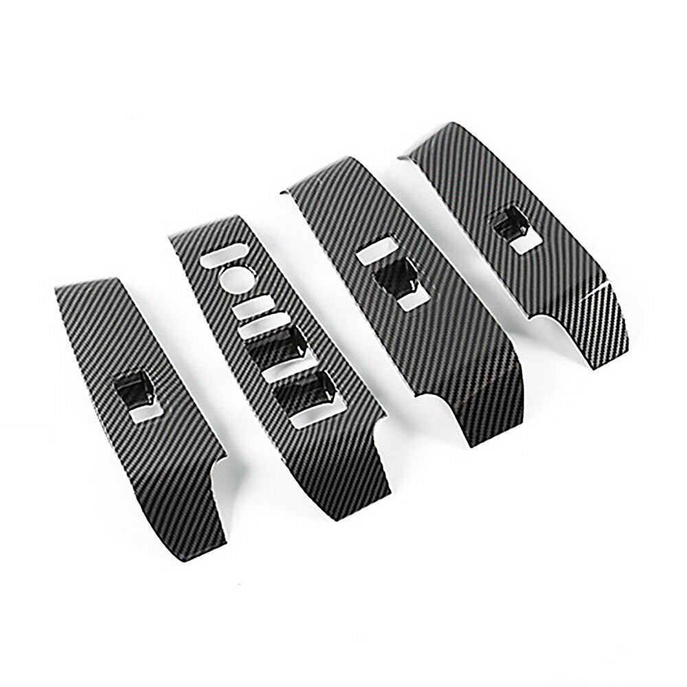 4x Carbon Fiber Pattern Window Switch Cover Trim for Honda for Civic 11th Gen 2022+