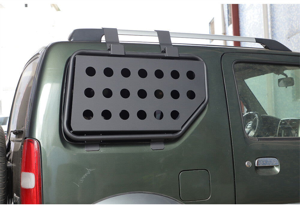 for Suzuki for Jimny 2007-17 Alloy/Iron Car Rear Window Glass Armor Protector Cover