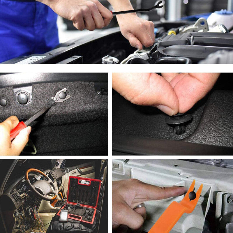 820-piece pack of car bumper retainers, body rivets, decorative panel fasteners with box - n