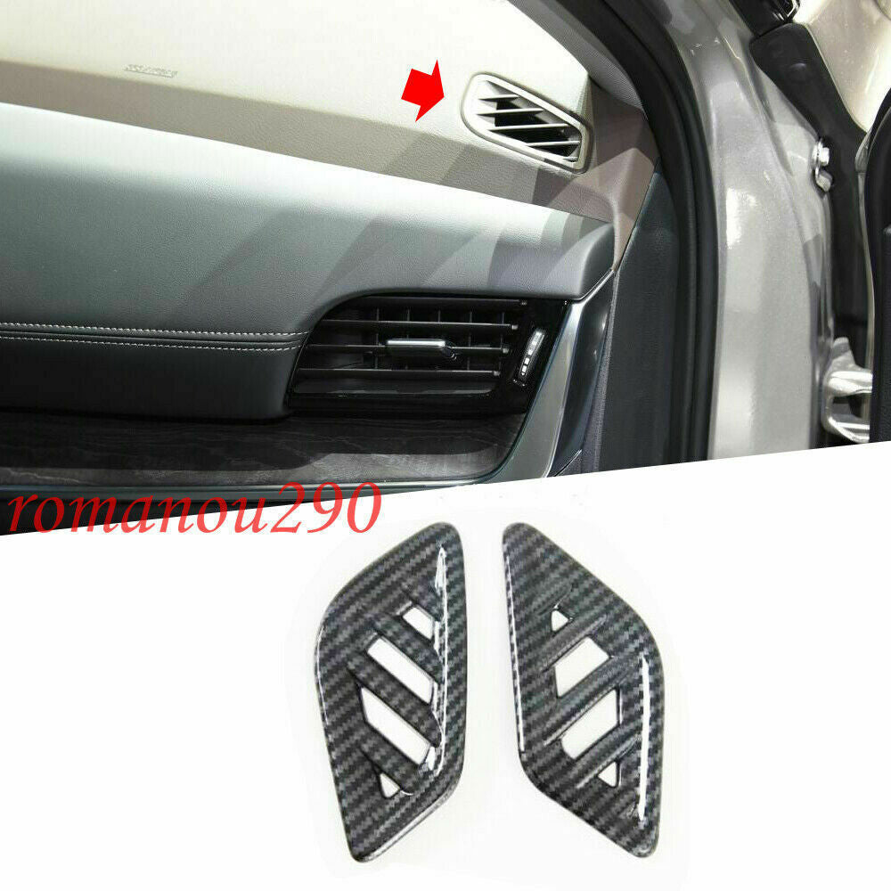 5X for Nissan Rogue 2021-2023 Carbon Color ABS Dashboard Air Outlet Cover Trim