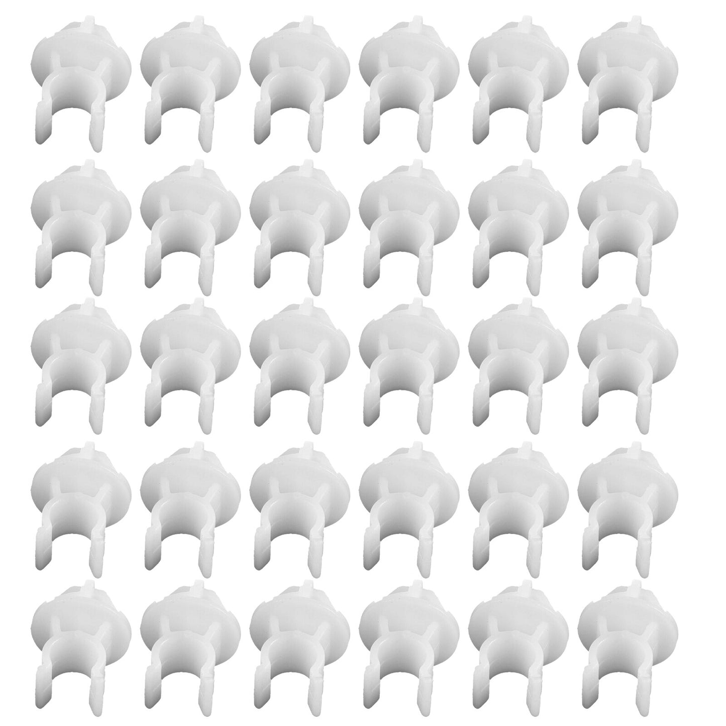 30Pcs Plastic Hood Support Prop Rod Clamp Holder Clip Rivet Fasteners for Honda