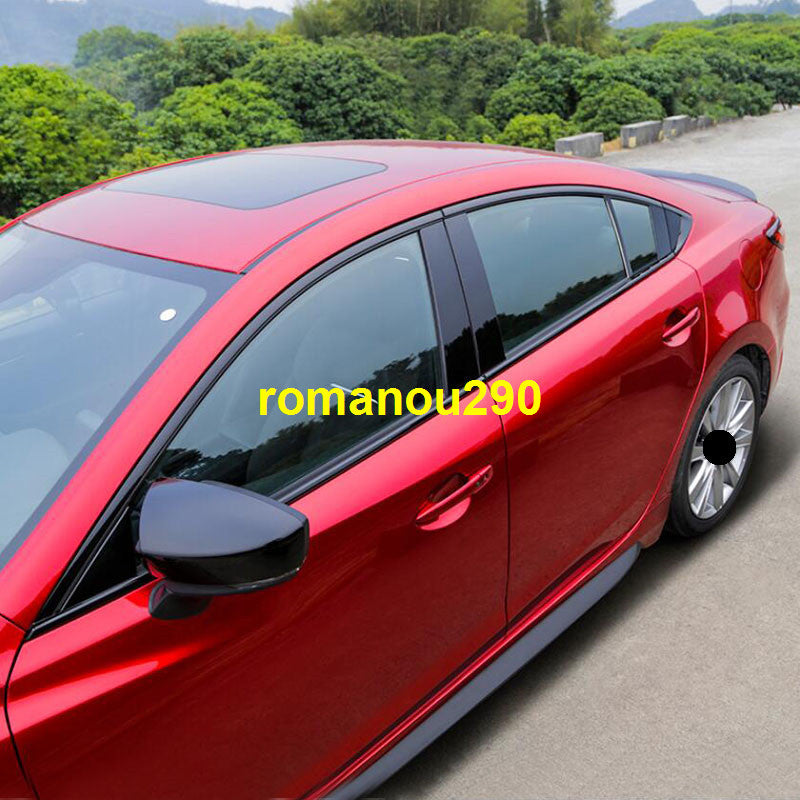 Fit for Mazda 6 2014-2021 ABS Glossy black Side Window Molding Cover Trim 10pcs