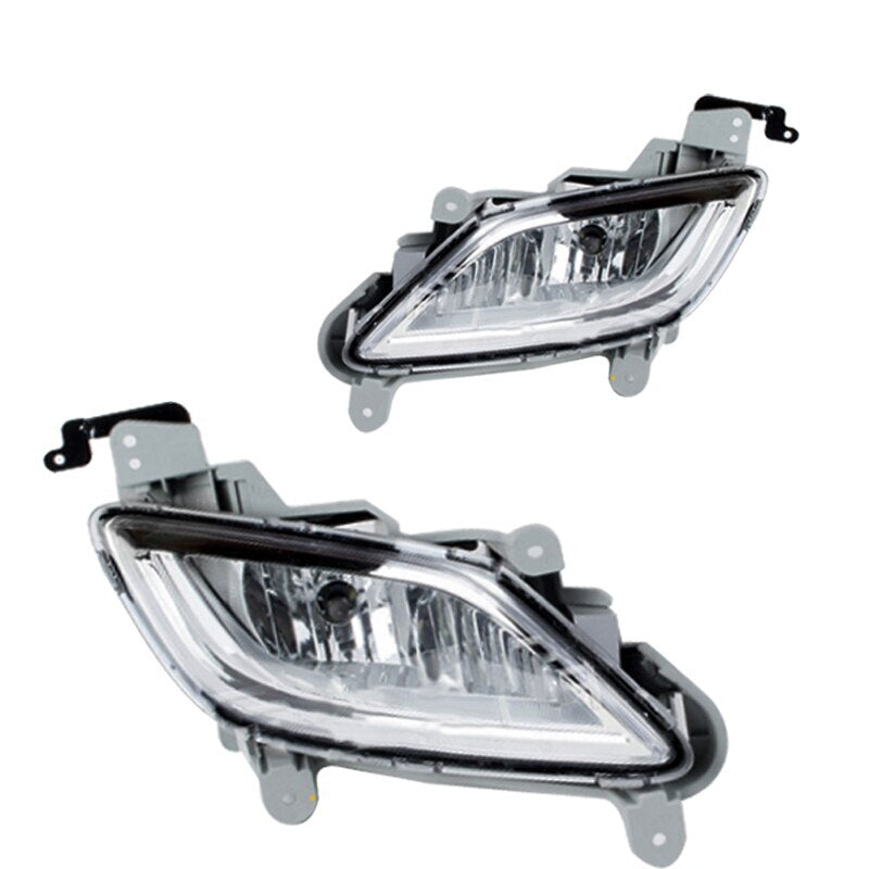 A pair of fog lights on the front bumper, fog lights, and headlights are suitable for the for Hyundai for Veloster 2011-2017.