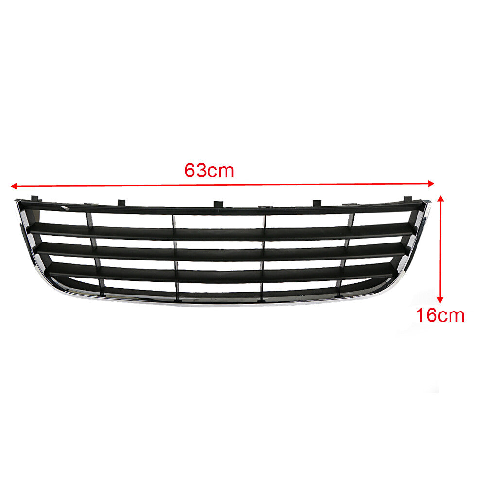 Front Bumper Lower Grille Grill Center Cover for VW for Jetta MK5 2005-2010 Chrome