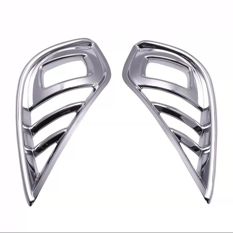 2P Chrome Front Fog Light Lamp Moulding Cover Trim for Toyota Highlander 2020-24
