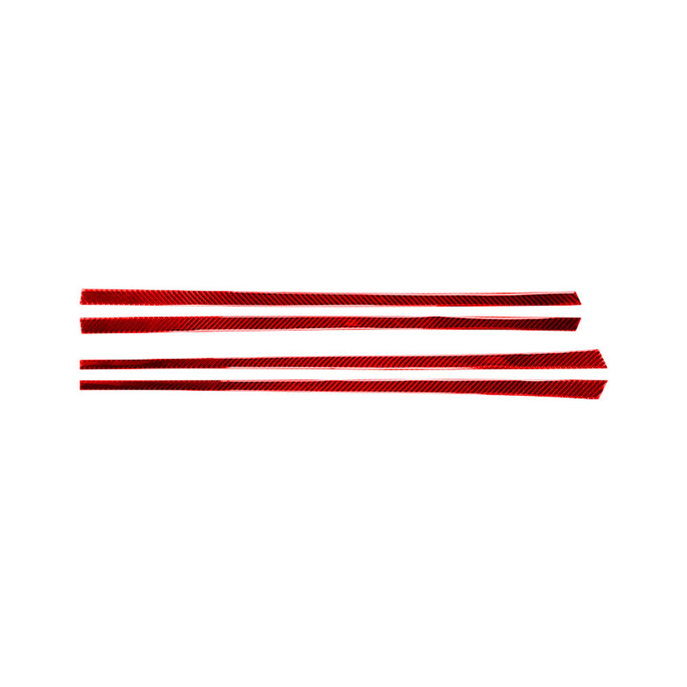 for Camry 2007-2011 Red Carbon Fiber Console Storage Box Below Cover Trim v