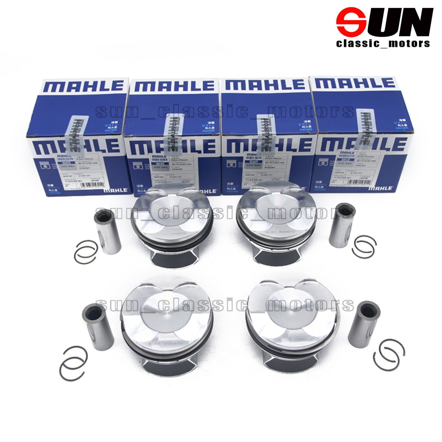 10x Pistons Rings Set STD Piston 92mm compatible with M5 M6 E60 E64 B50 5.0 V10 1103 A