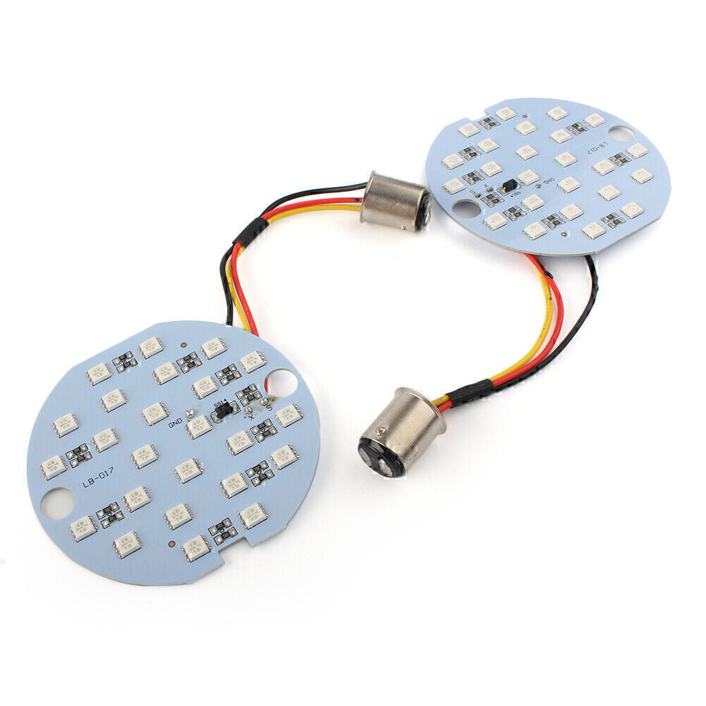 1157 LED Turn Signal Amber Light Daytime Running Panel Lamp fit for Harley Softail