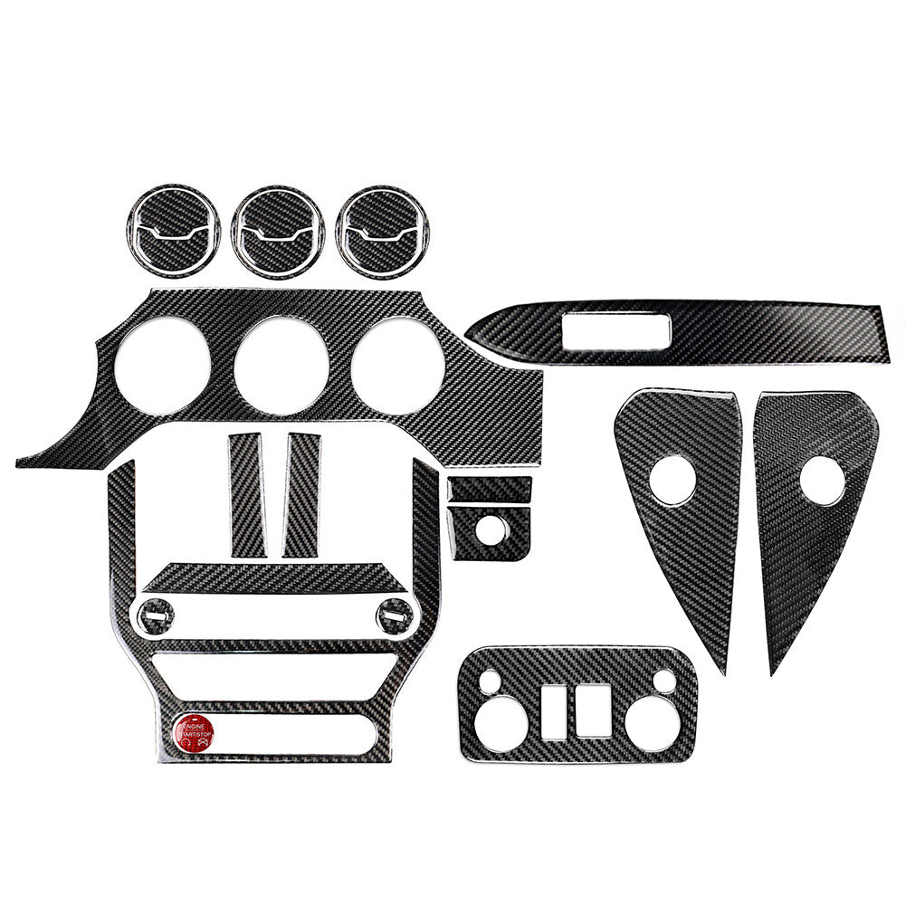 Interior Center Console Dashboard Decoration Kit Cover for Ford for Mustang 2015 UP