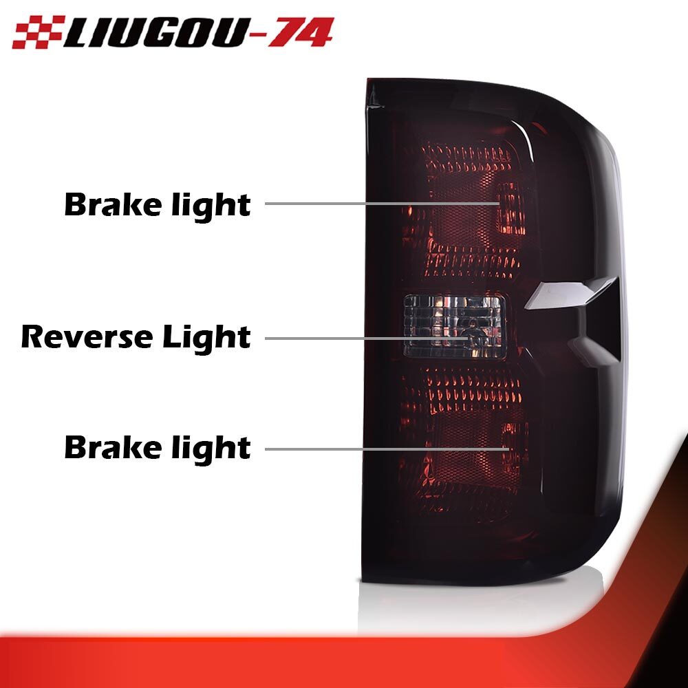 Tail Lights Brake Lights with Wiring Harness Smoked fit for 2014 - 2019 Thorold- v