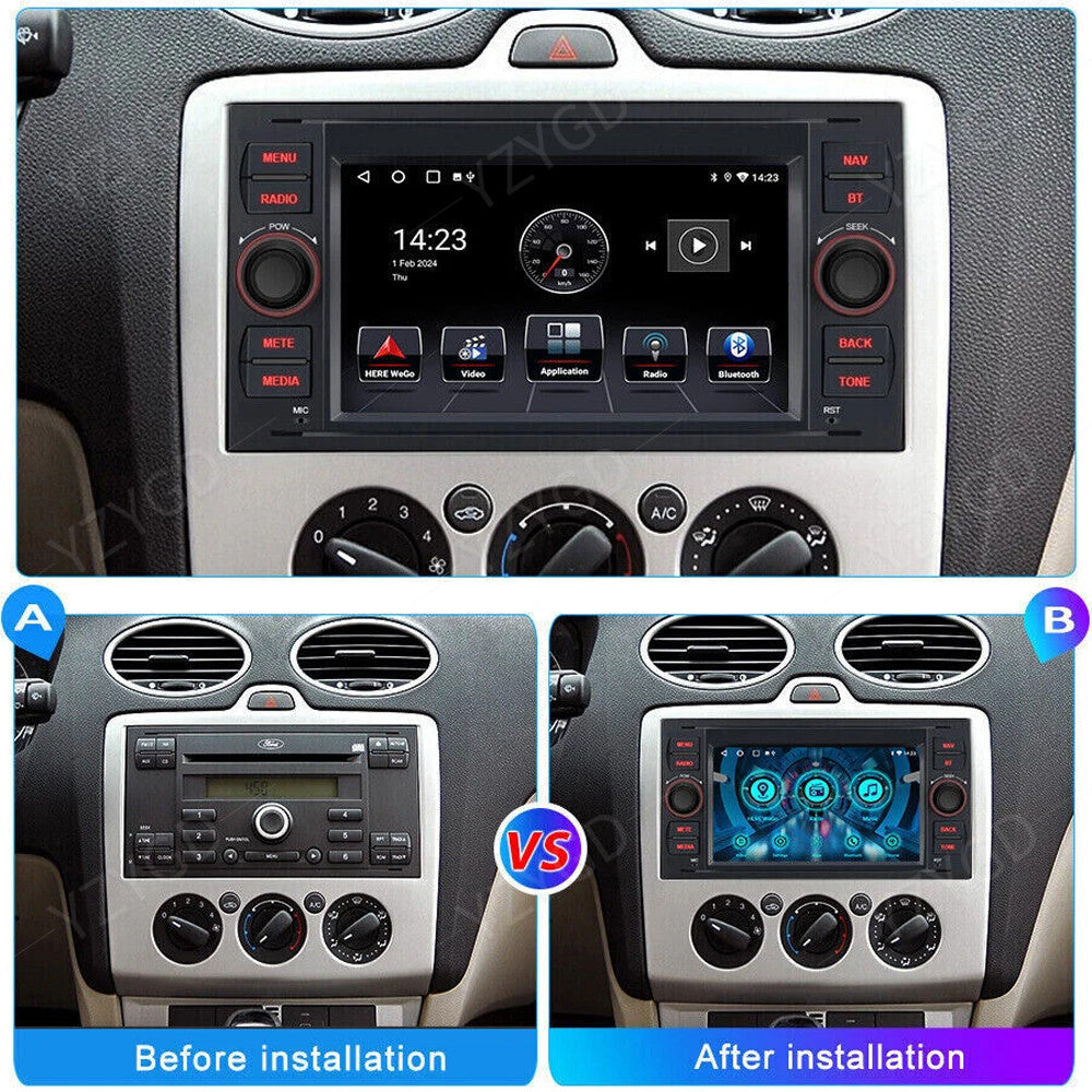 for Ford Transit Connect 2010-2012 Apple Carplay Car Stereo Radio 2+32G GPS Navi