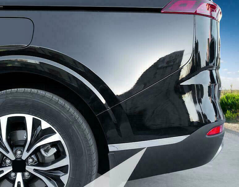 for Kia Carnival 2022-23 Front+Rear Bumper Bottom side Protector Cover Chrome 4x