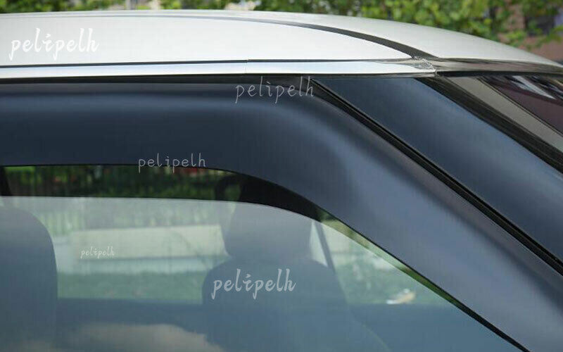 for Nissan Armada Patrol 2017-2024 Black Matte Side Window Visor Sun Rain Shield