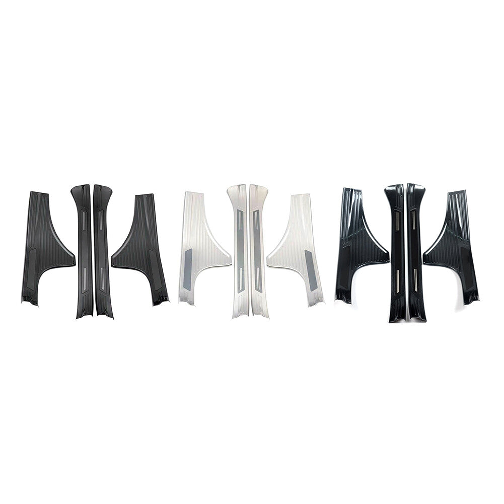 Stainless Steel inner Door Sill Scuff Plate Cover Fit for Subaru Forester 2019-23