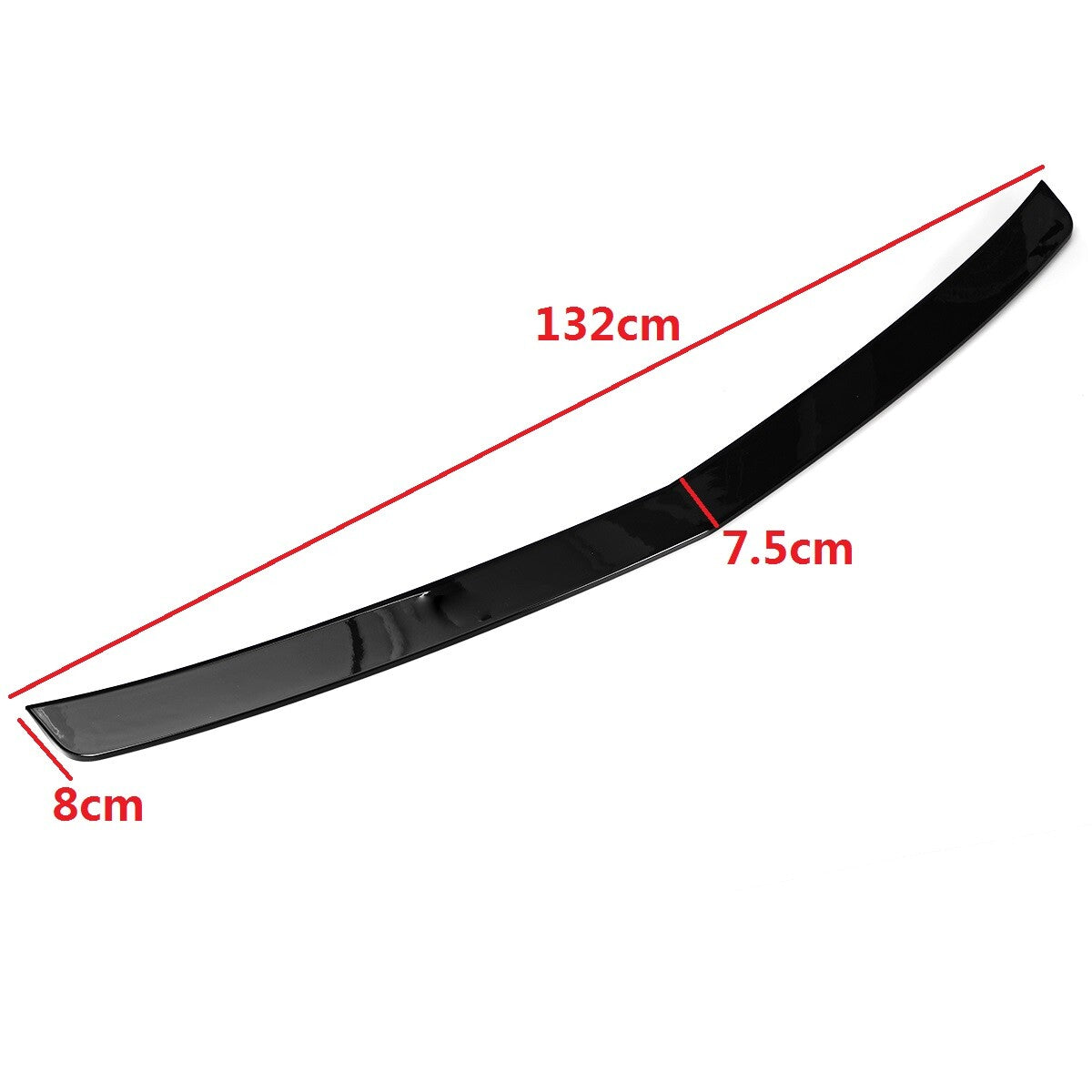 Rear Trunk Spoiler Lip Gloss Black for Mercedes for Benz W212 E-Class 2010-2016 4-Dr Q