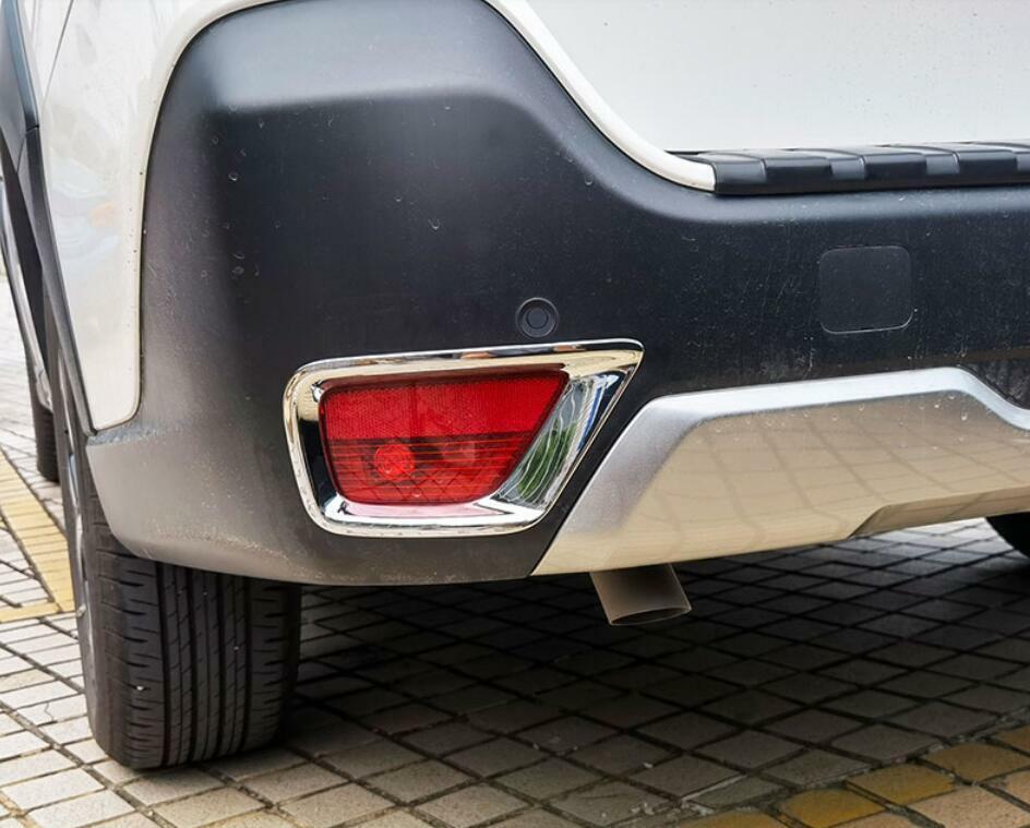 ABS Chrome Rear bumper Fog Light Lamp Trim Cover 2x for Subaru Outback 2020-2023
