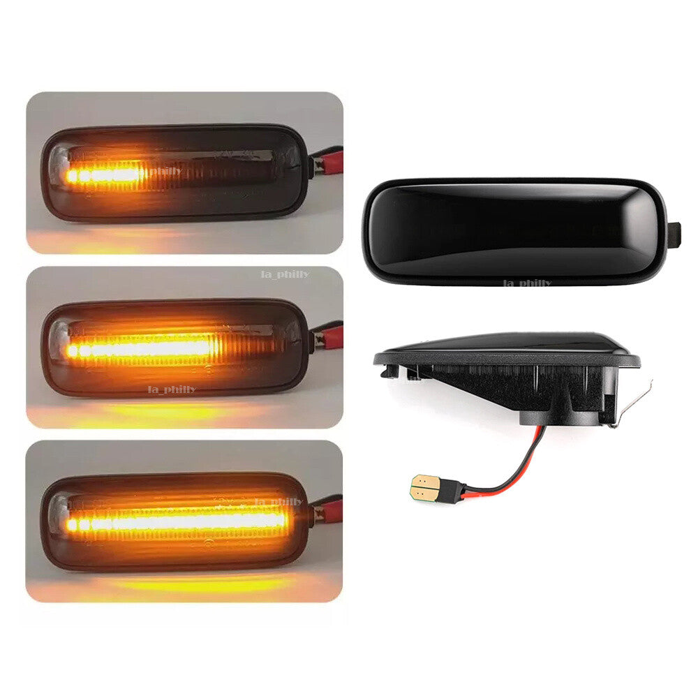2X LED Side Marker Lights Dynamic Turn Signal Light for HONDA for Civic 96-00 CRV