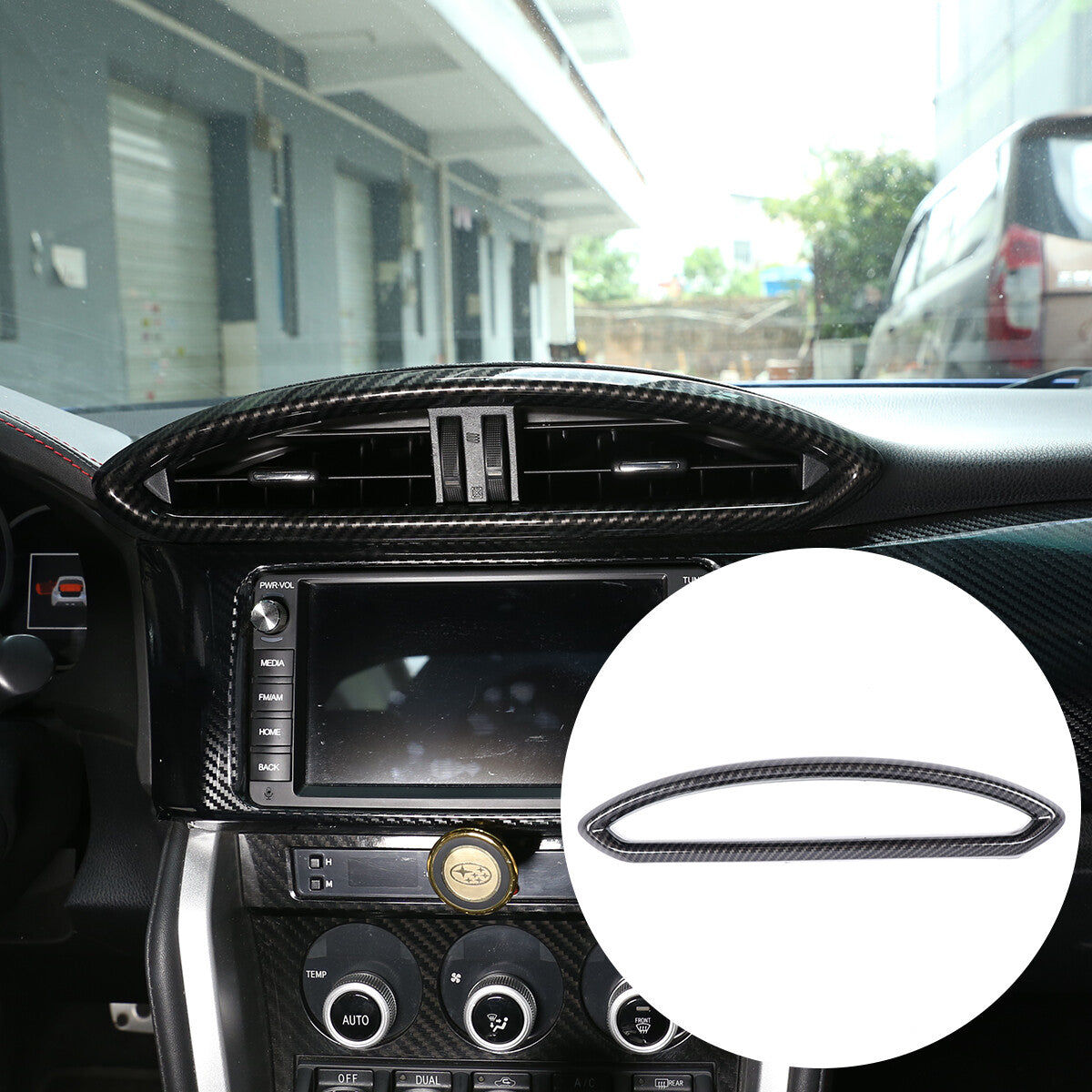 Carbon fiber exterior for seat handle panel frame decoration suitable for FJ Cruiser 2007-2020- v