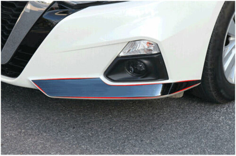Black Titanium Front Bumper Lip Splitter Spoiler 4Pc for Nissan Altima 2019-2022