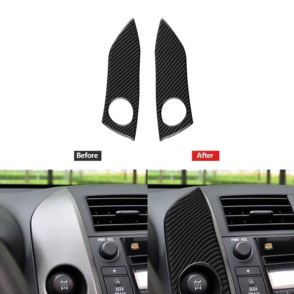 11x Carbon Fiber Interior Decorative Cover Trim For RAV4 2006-2012 Hot n