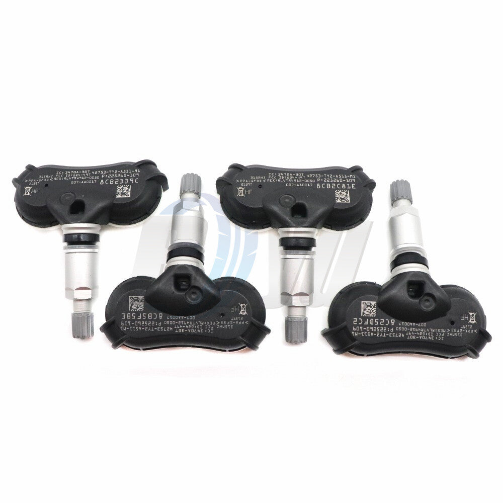 Set 4X TPMS Tire Pressure Monitoring System Sensors 315Mhz for Acura TL ZDX RLX