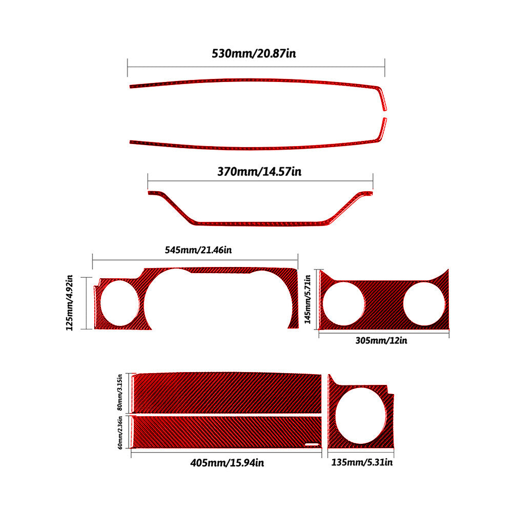 Suitable for Honda CR-V 2023-2024 carbon fiber steel center console water cup frame cover- v