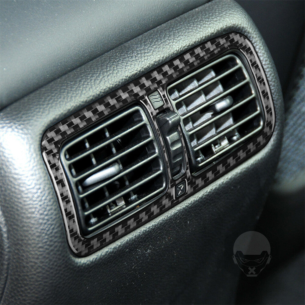 Carbon Fiber Rear Air Vent Outlet Panel Cover Fit for Infiniti G37 Sedan 2010-13