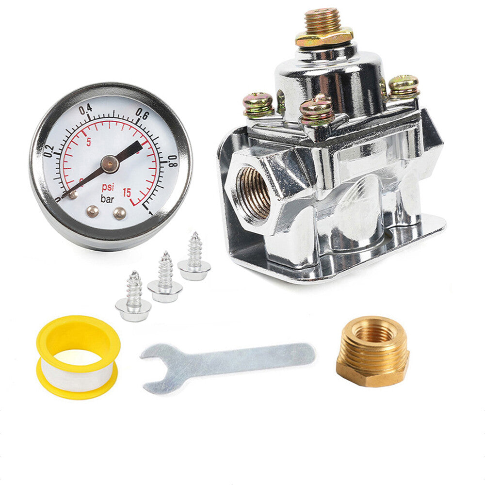 Low Fuel Pressure Regulator Holley Quick Fuel Carburetor Carb 1-4 PSI 12-804-SBG