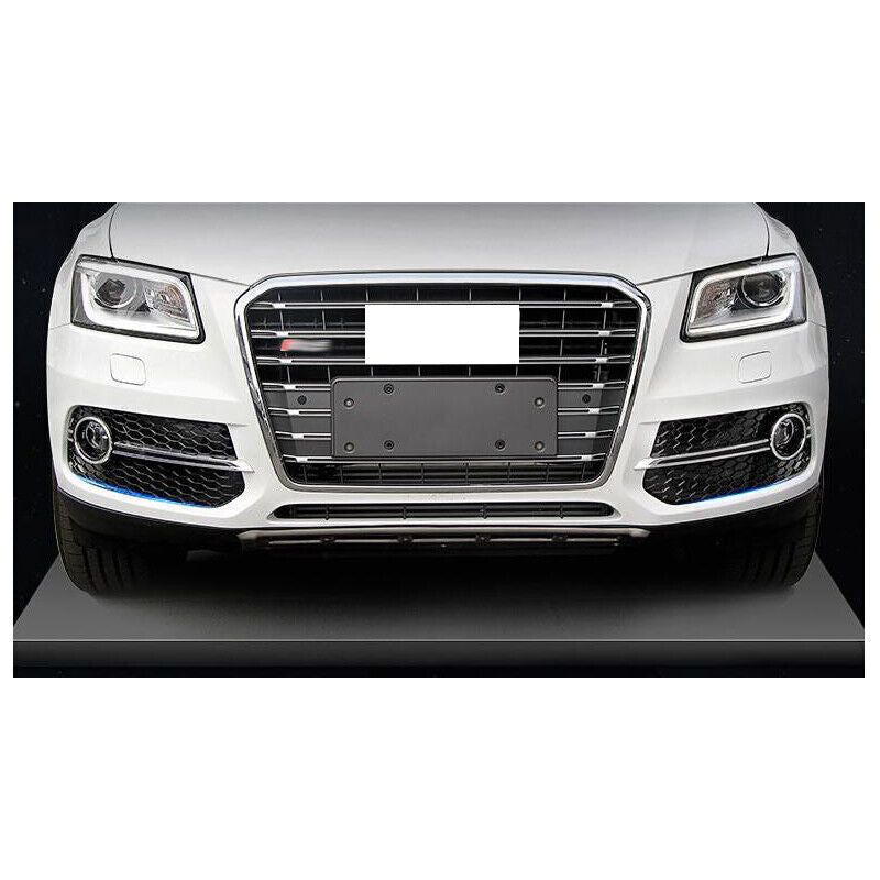 2PCS Black Exterior Front Fog Light Frame Replacement for Audi Q5 2009-2016 2017