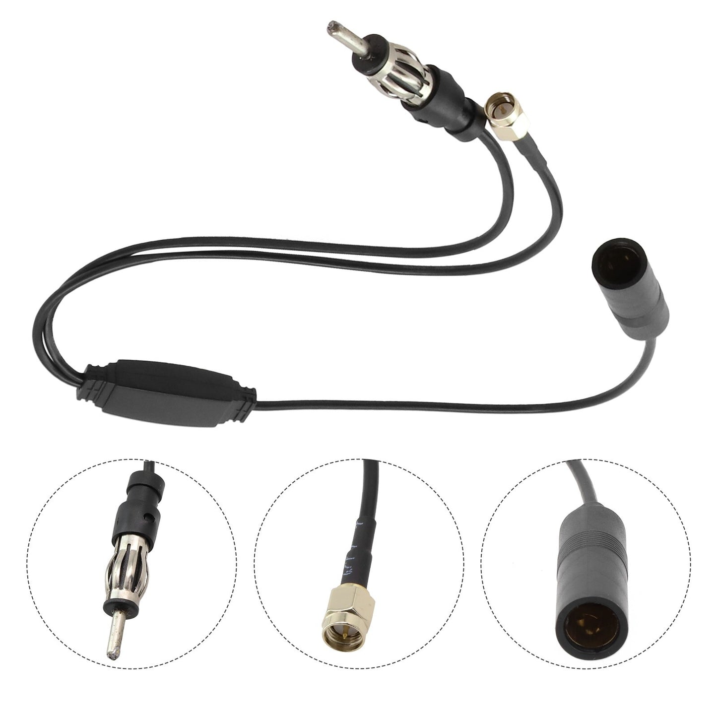 aftermarket DAB+ car radio active antenna air distributor adapter