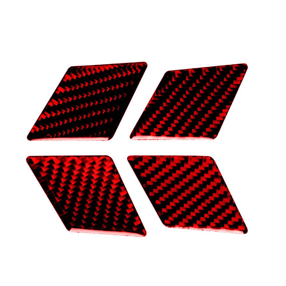 Red Carbon Fiber Driver Side Air Vent Trim For Outlander 2014-2016 v