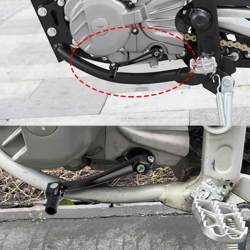 Universal aluminum gearshift lever pedals suitable for motorcycles and off-road bicycles. Q