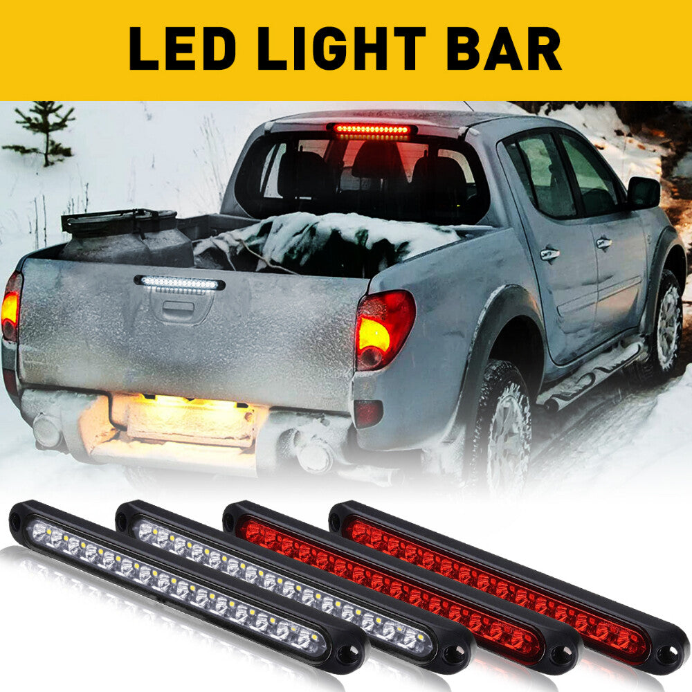 LED Light Bar Stop Steer Brake Reverse Car Truck Trailer Light Red White B- v