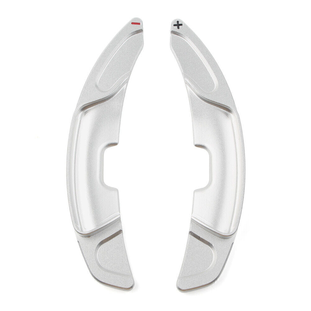 Silver Steering Wheel Shift Paddle Shifter Cover Fits for Lexus ES300h ES350 2019-24