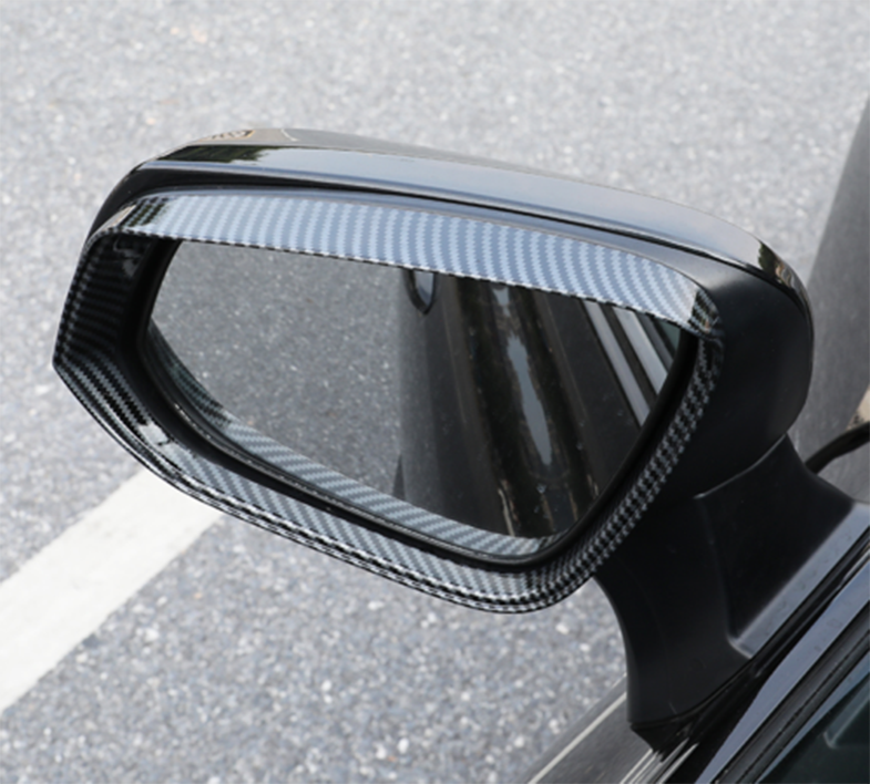 Carbon Fiber Side Door Mirror Rain Frame Trim for Mitsubishi Outlander 2022-2023