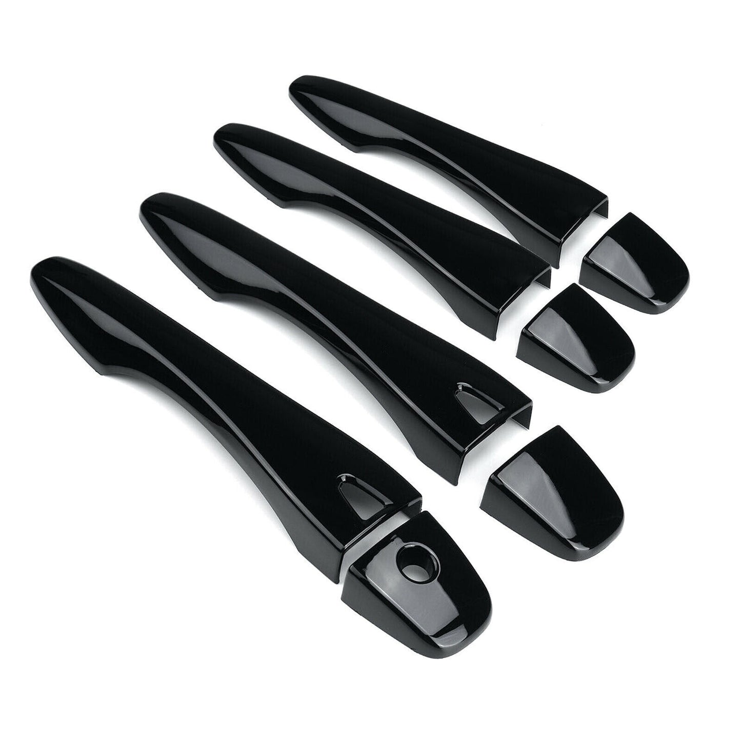 for Nissan Altima 2013-2018 Door Handle Covers Trim with for Smart Hole Glossy Black