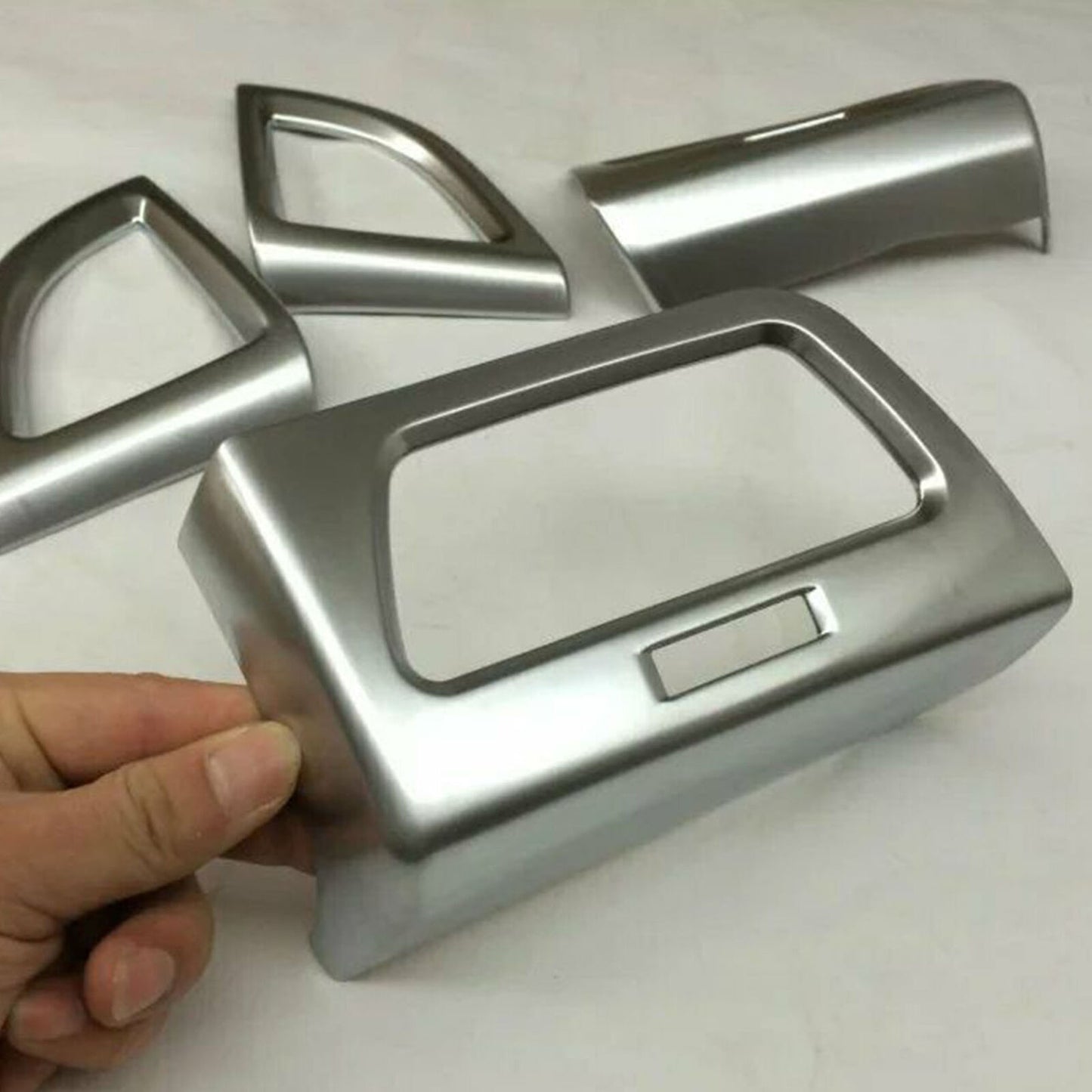 ABS Carbon Fiber Rearview Side Mirror Strip Cover Trim for Sienna 2021-22 v