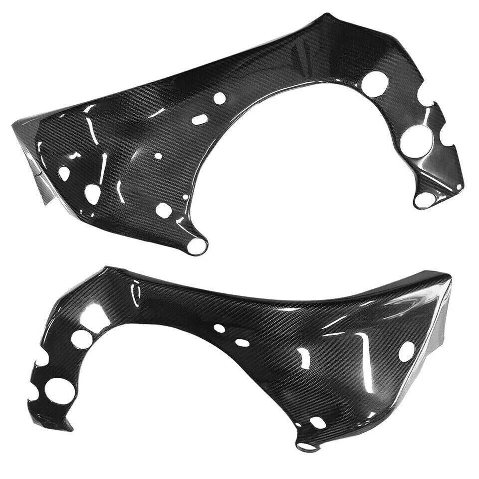 100% Dry Carbon Fiber Frame Side Panel Fairing Cover for Yamaha YZF R1 2015-2018