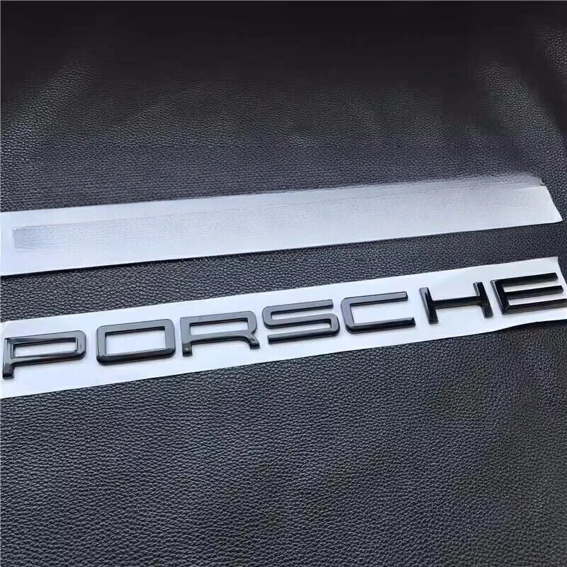 Black P-O-R-S-C-H-E Letters Rear Badge Emblem Look Deck lid 958-559-687-02
