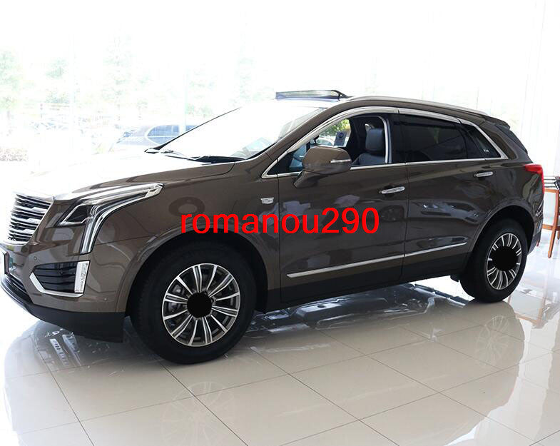 for Cadillac XT5 2017-2024 Chrome Window Visor Vent Shade Rain Guard Door Visor