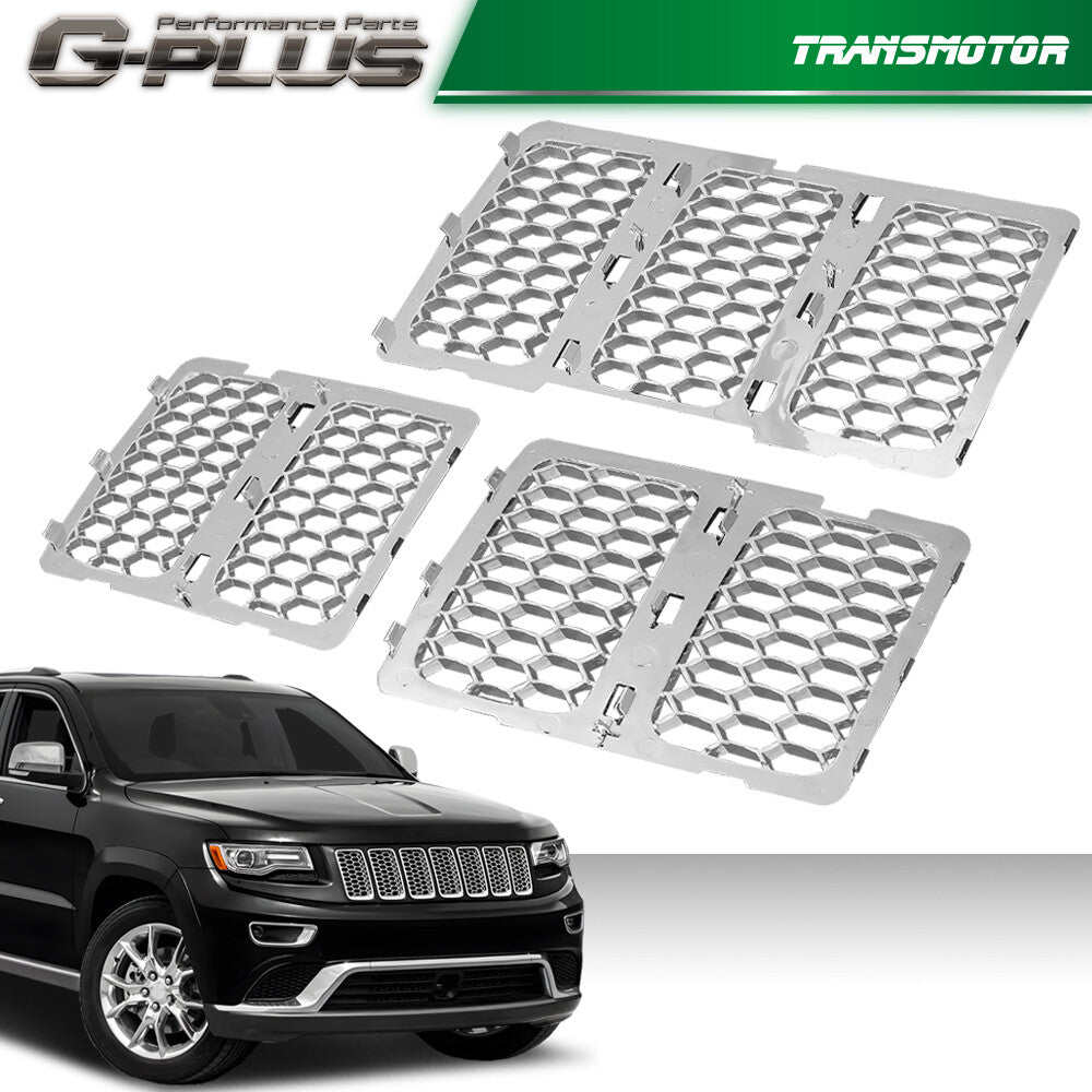 Front Grille Insert Mesh Honeycomb Cover Fits 2014 - 2016 for Jeep Grand Cherokee - v