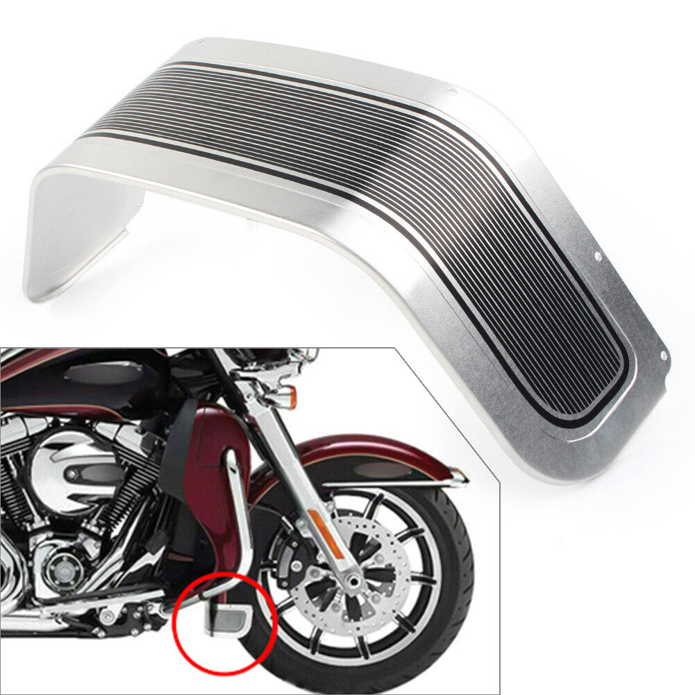 Front Fender Trim Skirt Chrome for Harley 80-13 Touring FLSTC FLSTN Road King
