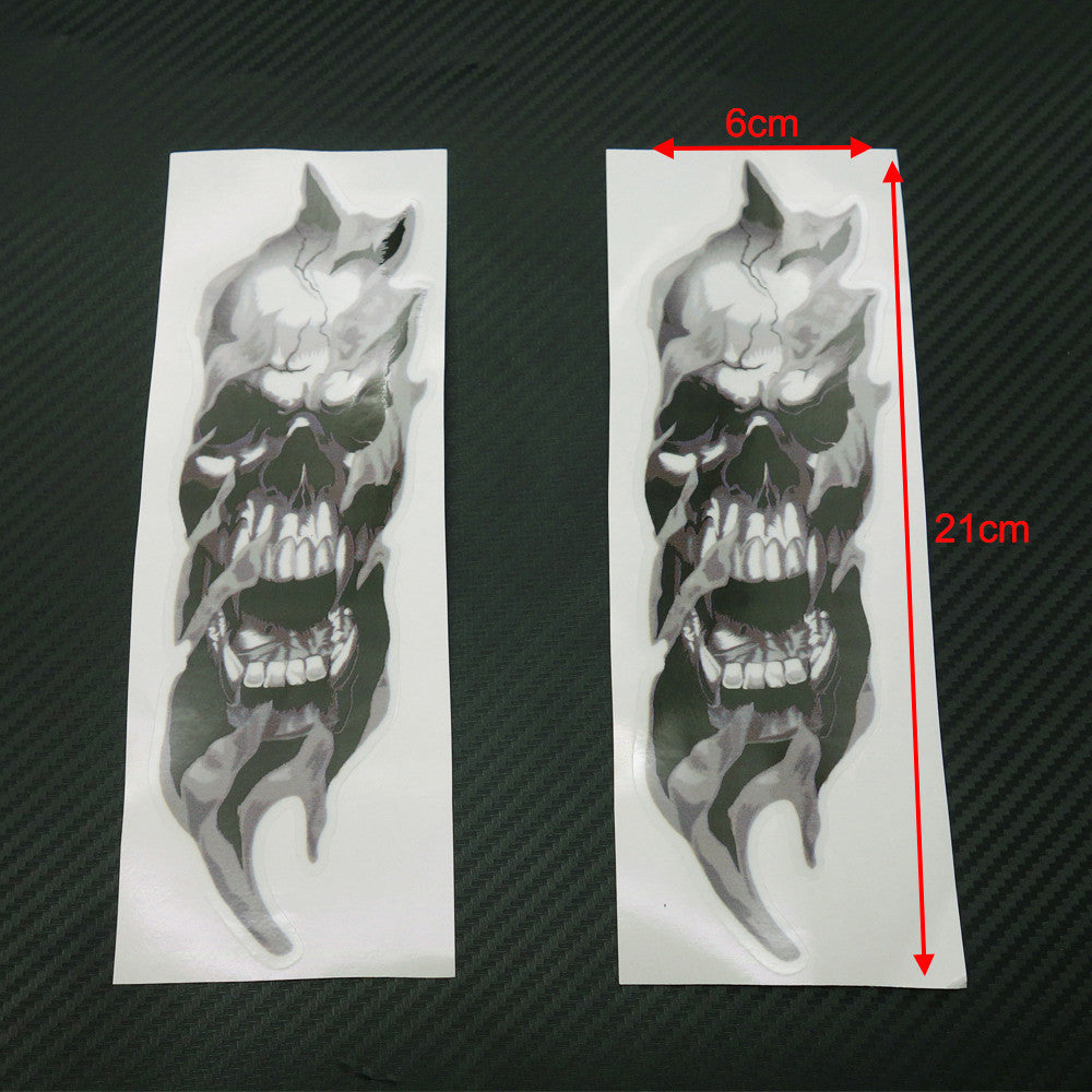 Motorcycle Front Fork Skull Decals Graphic Stickers for Yamaha Road Star V Star Q