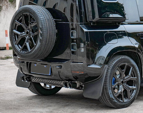 Black Steel for Land Rover for Defender Rear Tail Exhaust Muffler 2020-2023 Tip Pipe