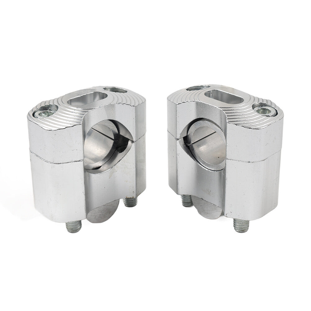 HandleBar Fat Bar Mount Clamps Risers Adaptor 7/8 to 11/8 Dirt Pit Bike Q