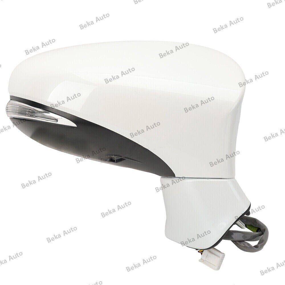 Applicable to 2013-2014-2018 for Lexus ES350, right white view, power door mirror with heating and lights.