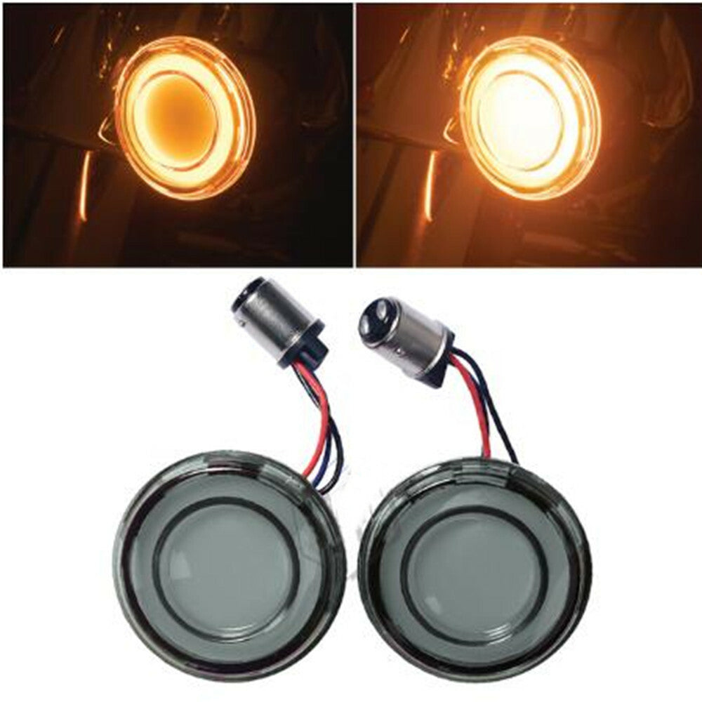 Motorcycle 1157 LED Front Turn Signal Conversions for Harley Sportster XL 02-21 Q